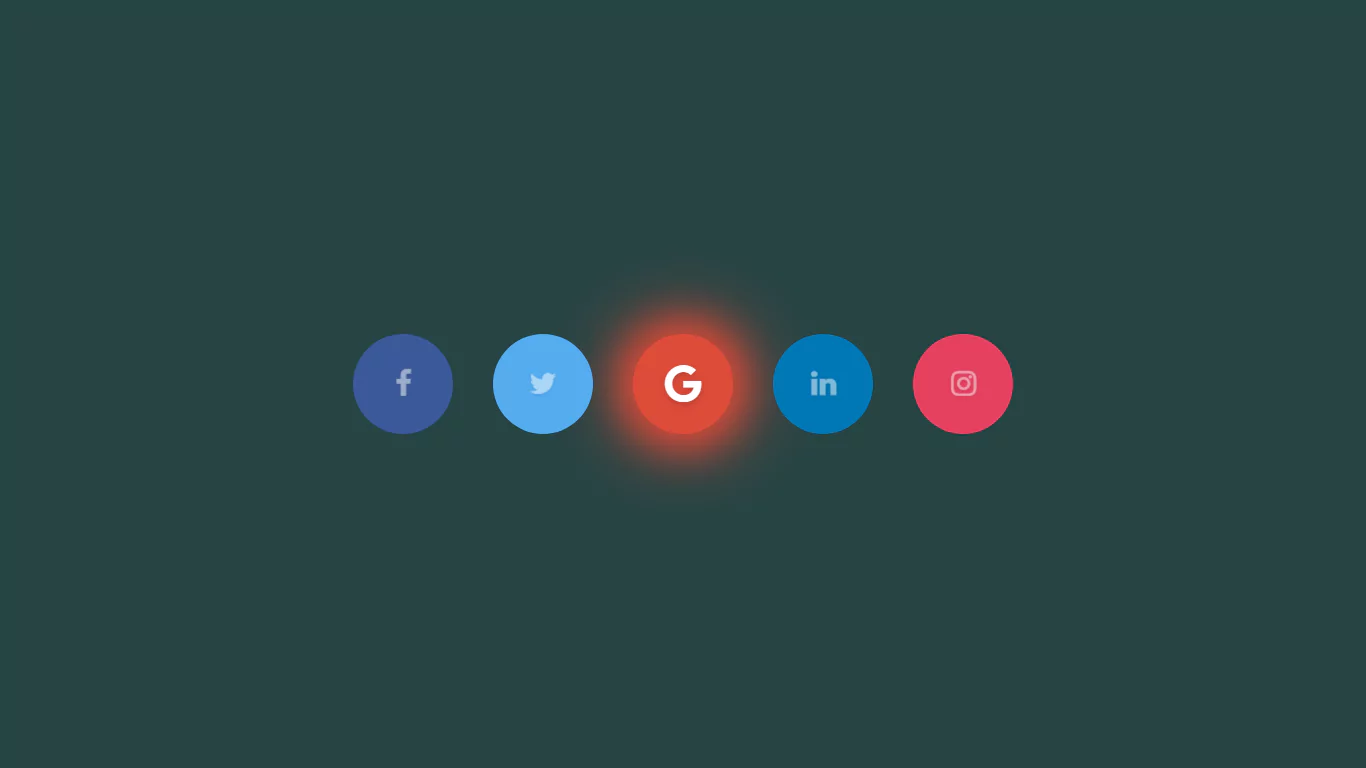Glowing Gradient Social Icon