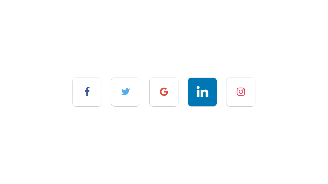 Awesome Social Media Icons Hover Effect