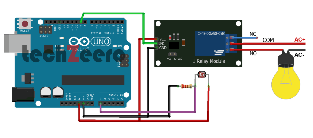 circuit diagram for relay with arduino