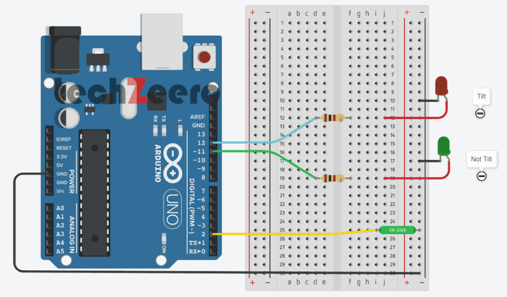 Circuit Diagram for Tilt Switch