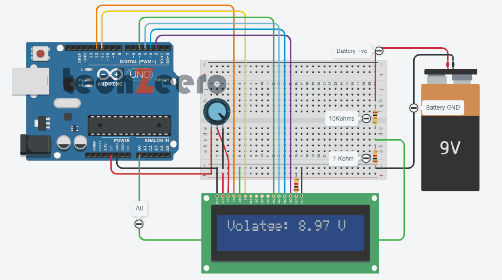 voltage meter with lcd