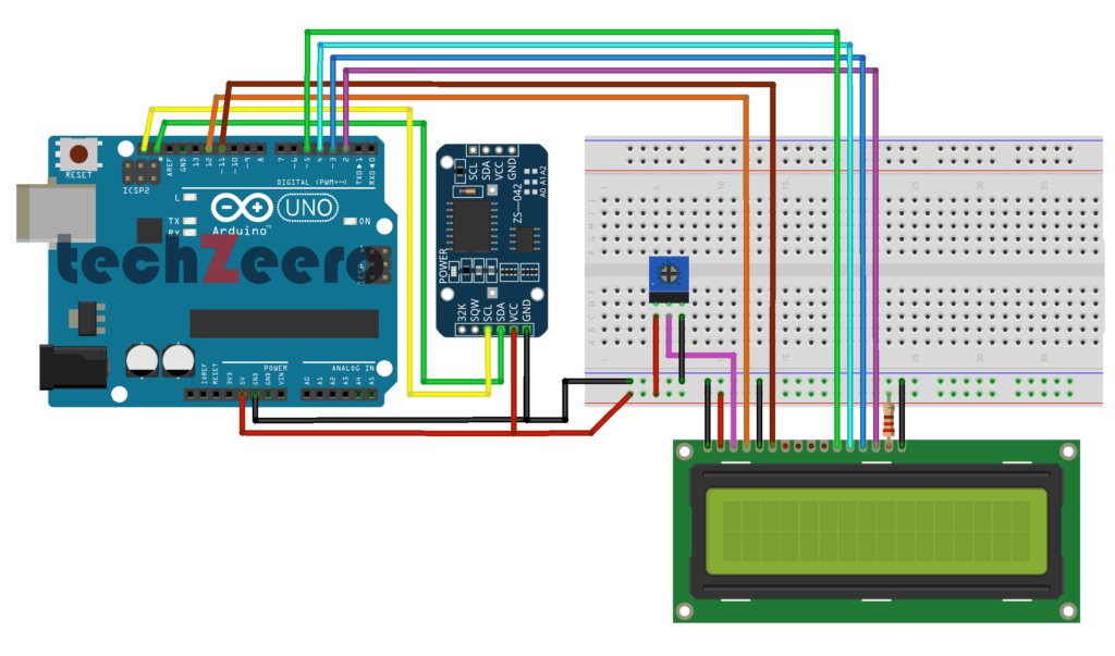 rtc and lcd with arduino